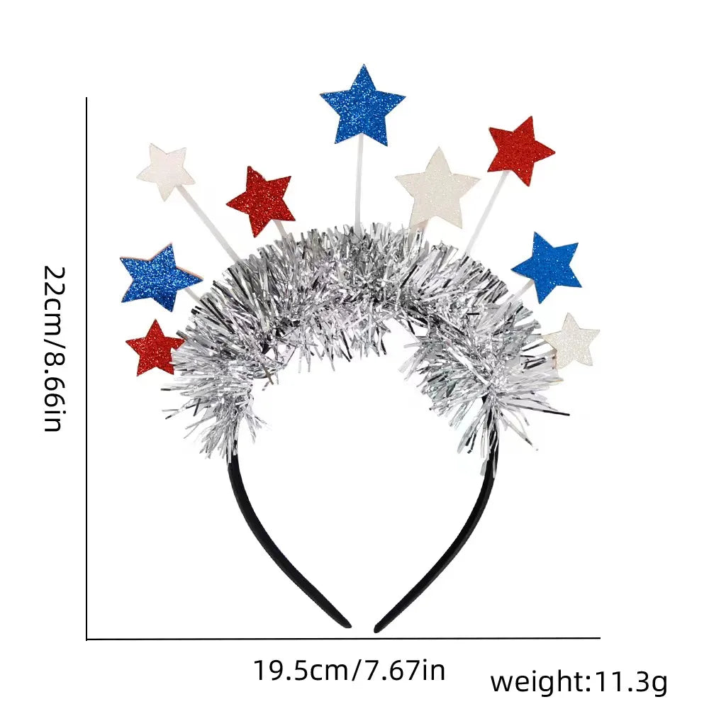 Unisex IG Style Modern Style Letter American Flag Plastic Hair Band