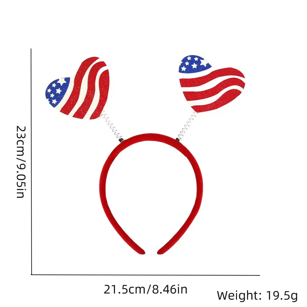 Unisex IG Style Modern Style Letter American Flag Plastic Hair Band