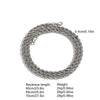 Unisex Iron Twist Chain Necklace With Geometric Pattern And Electroplating Treatment