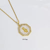 Unisex Jewelry Copper Pendant Necklace Inlaid With Zirconium Animal Zodiac Pattern Electroplating Design