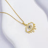 Unisex Jewelry Copper Pendant Necklace Inlaid With Zirconium Animal Zodiac Pattern Electroplating Design