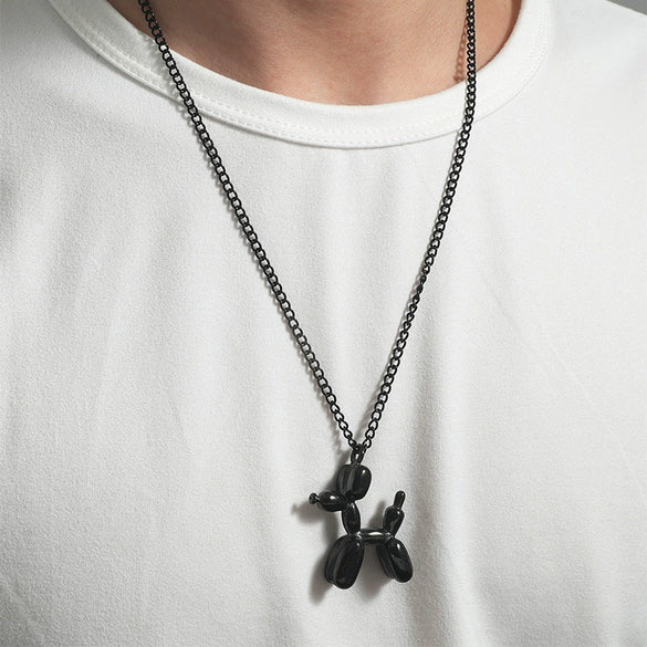 Unisex Jewelry Necklace With Alloy And Titanium Steel Pendant In Animals And Zodiac Pattern Pearl Chain Electroplated