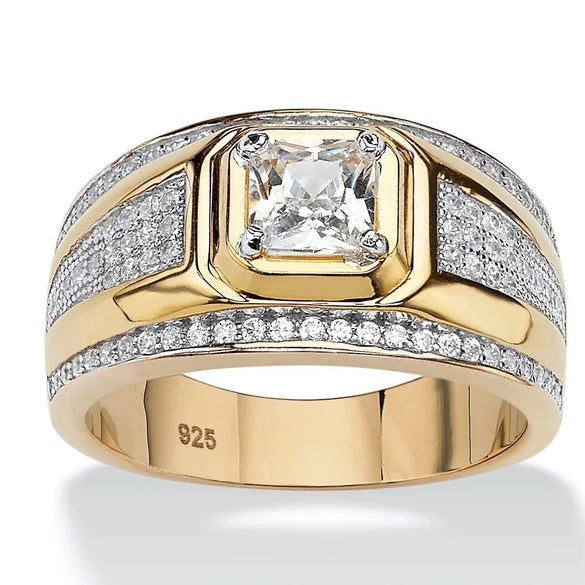Unisex Metal Constellation Ring With Rhinestone Inlay Electroplated Fashion Jewelry Wholesale
