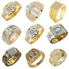 Unisex Metal Constellation Ring With Rhinestone Inlay Electroplated Fashion Jewelry Wholesale