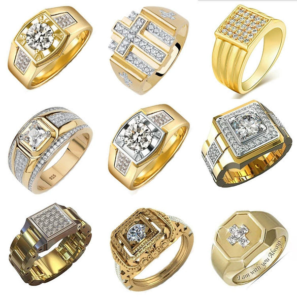 Unisex Metal Constellation Ring With Rhinestone Inlay Electroplated Fashion Jewelry Wholesale