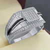Unisex Metal Constellation Ring With Rhinestone Inlay Electroplated Fashion Jewelry Wholesale