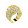 Unisex Metal Constellation Ring With Rhinestone Inlay Electroplated Fashion Jewelry Wholesale
