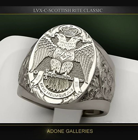 Unisex Metal Double Headed Eagle Wing Carved Geometric Ring With Electroplated Finish Simple Statement Jewelry