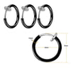 Unisex Metal Geometric Ear Clip Ear Stud Nose Ring Electroplated