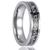 Unisex Minimalist Geometric Gold Tone Electroplated Tungsten Steel Wide Flat Band Ring Jewelry