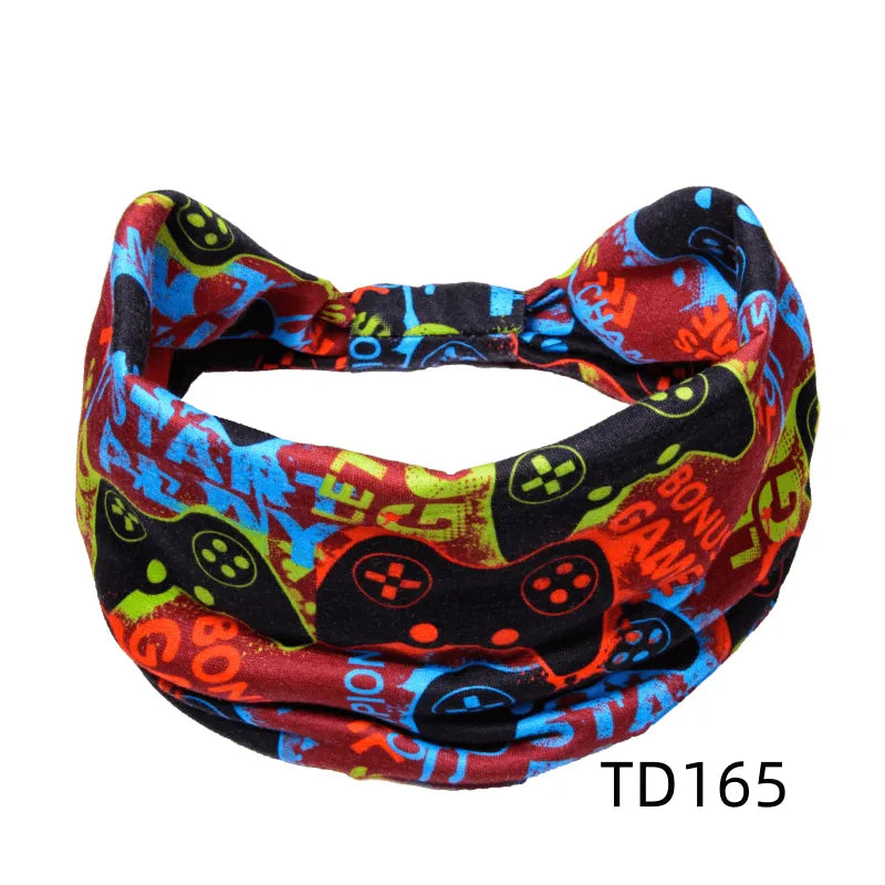 Unisex Modern Style Classic Style Digital Printing Stripe Rayon Knit Hair Band