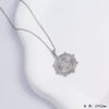 Unisex Necklace Geometric Shape Copper Pendant Inlaid With Zircon Electroplating O Word Chain