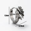 Unisex Piercing Earrings Stainless Steel Cast Rose Skull Snake With Flowers And Polishing Style