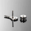 Unisex Piercing Titanium Steel Casting And Polishing Key Scissors Ear Studs