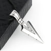 Unisex Punk Arrow Pendant Necklace With Leather Rope Chain Titanium Steel And Alloy Cartoon Animal Zodiac Ushaped Geometric Design Baked Paint Finish