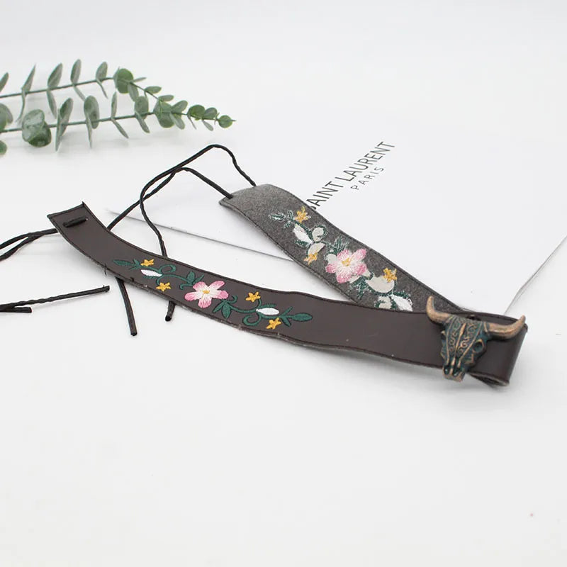 Unisex Punk Streetwear Flower  Hatband