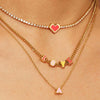 Unisex Retro Electroplated Titanium Steel Necklace With Letter Numbers Text Pattern