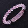 Unisex Rose Quartz Tiger Eye And Green Aventurine Stone Bracelet With Polished Finish And Distinctive Personality Style
