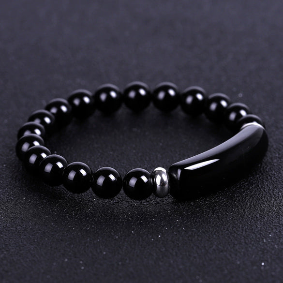 Unisex Rose Quartz Tiger Eye And Green Aventurine Stone Bracelet With Polished Finish And Distinctive Personality Style