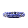 Unisex Rose Quartz Tiger Eye And Green Aventurine Stone Bracelet With Polished Finish And Distinctive Personality Style