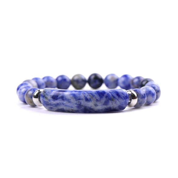 Unisex Rose Quartz Tiger Eye And Green Aventurine Stone Bracelet With Polished Finish And Distinctive Personality Style