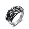 Unisex Sexy Skull Stainless Steel Ring With Seiko Design