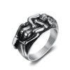 Unisex Sexy Skull Stainless Steel Ring With Seiko Design