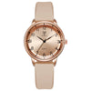 Unisex Silicone Alloy Iron Plain Glass Mirror Round Quartz Student Watch Leisure Style Spiral Crown Pin Buckle