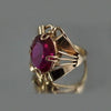 Unisex Simple Geometric Red Zircon Metal Fashion Jewelry With Electroplated Finish And Modern Styling