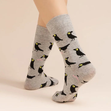 Unisex Simple Style Classic Style Crow Ankle Socks A Pair