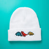 Unisex Simple Style Dinosaur Embroidery Eaveless Wool Cap