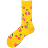 Unisex Simple Style Oil Painting Cotton Crew Socks A Pair