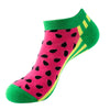 Unisex Sports Cartoon Fruit Cotton Jacquard Ankle Socks 1 Set