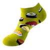 Unisex Sports Cartoon Fruit Cotton Jacquard Ankle Socks 1 Set