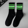 Unisex Sports Stripe Cotton Crew Socks A Pair