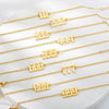 Unisex Stainless Steel Anklet With Letters Numbers Text Pattern