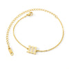 Unisex Stainless Steel Anklet With Letters Numbers Text Pattern