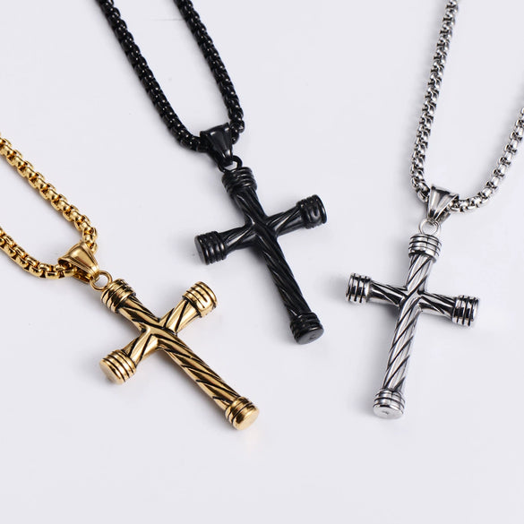 Unisex Stainless Steel Constellation Striped Hip Hop Style Pendant Necklace With Electroplating