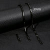 Unisex Stainless Steel Geometric Bamboo Chain Necklace With Electroplating Treatment