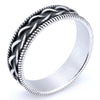 Unisex Stainless Steel Geometric Fashion Ring With Electroplated Finish For Men And Women