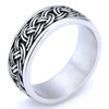 Unisex Stainless Steel Geometric Fashion Ring With Electroplated Finish For Men And Women