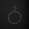Unisex Stainless Steel Geometric Rhombus Bracelets With Electrolytic Finish In Mixed Fashion Styles