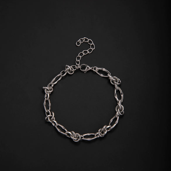 Unisex Stainless Steel Geometric Rhombus Bracelets With Electrolytic Finish In Mixed Fashion Styles