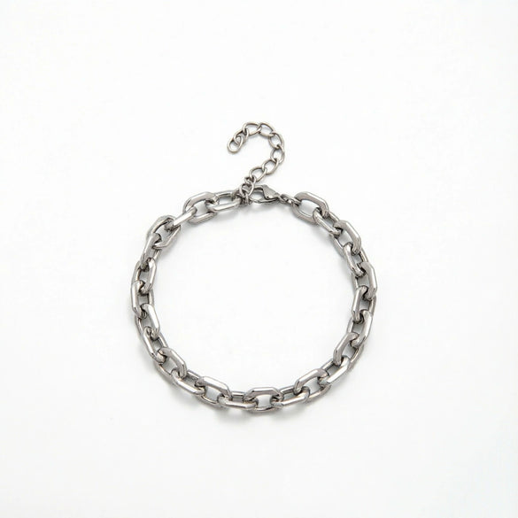 Unisex Stainless Steel Geometric Rhombus Bracelets With Electrolytic Finish In Mixed Fashion Styles