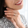 Unisex Stainless Steel Geometric Simple Smooth Ring With Electroplating