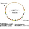 Unisex Stainless Steel 18K Gold Plated Four Leaf Flower Rhinestone Jewelry Set Necklace Earrings Bracelet Ring