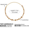 Unisex Stainless Steel 18K Gold Plated Four Leaf Flower Rhinestone Jewelry Set Necklace Earrings Bracelet Ring