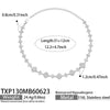 Unisex Stainless Steel 18K Gold Plated Four Leaf Flower Rhinestone Jewelry Set Necklace Earrings Bracelet Ring