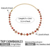 Unisex Stainless Steel 18K Gold Plated Four Leaf Flower Rhinestone Jewelry Set Necklace Earrings Bracelet Ring