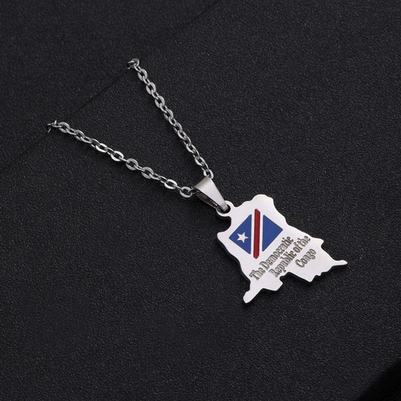 Unisex Stainless Steel Pendant Necklace With Star Shape Titanium Steel Pendant Electroplated High End Fashion Chain Accessory